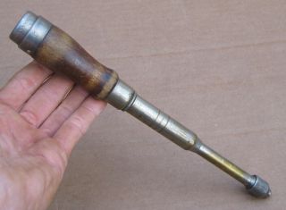 Antique Millers Falls Co Hand Drill Screwdriver Hardware Tool 3 Drill Bits