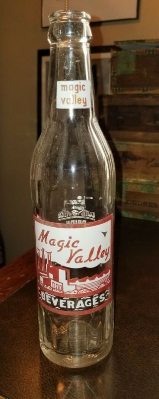 Vintage Coca - Cola Magic Valley Beverages Soda Btl.  Sistersville,  W.  Va.