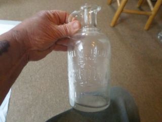 Vintage Glass White House Brand Vinegar Jug Pat Mar 6 1909 Has Spout