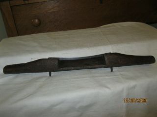 TOOL - OLD WOODEN SPOKE - SHAVE - - UNMARKED - 3 - 3/4  CUT 2