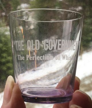Early “the Old Government” The Perfection Of Whiskey Advertising Shot Glass