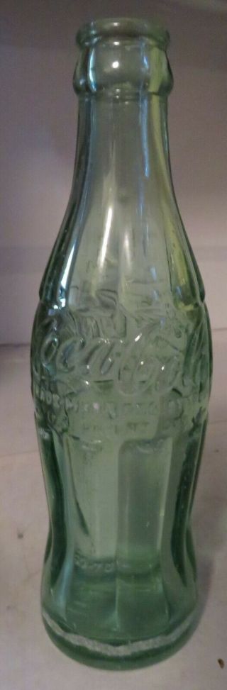 Vintage Coca - Cola Coke Green Glass Bottle Greensboro Nc 6.  5 Oz 1950 