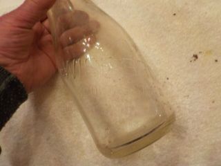 Quart Embossed Milk Bottle Wise Bros.  Chevy Chase Dairy Chevy Chase Md.