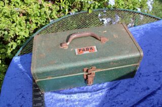 Vintage Park Mfg Co Tool Box Fishing Tackle Box Model 16c Machinest Tote