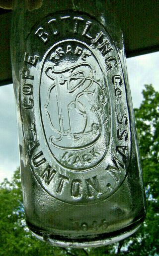 Cope Bottling Co. ,  Taunton,  Mass.  Embossed Logo,  Early Soda.
