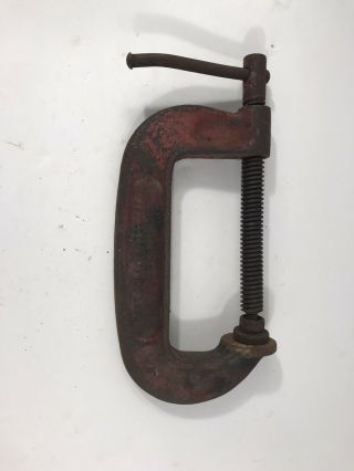 Vintage Wilton Chicago No 504 4 " Gap Heavy Duty C Clamp Made In Usa
