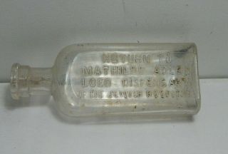 Vintage Medicine Bottle Phila Pa Dispensary Of The Jewish Hospital M Adler 1900