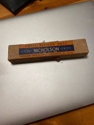 Vintage Nicholson Swiss Pattern Files… Made In Providence Rhode Island Usa