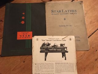 Early Seneca Falls Star Lathe Catalogs No.  32 And 28 And Price List.  1920’s