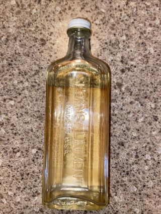 Vintage Glass Medicine Bottle Sloan ' s Liniment 6 Fl Oz.  USA 1930s 2