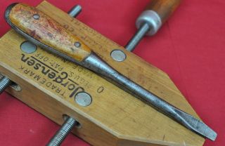 Vintage 8 - 1/2 " Irwin Perfect Handle Split - Wood Handle Screwdriver