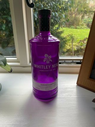 Whitley Neill Rhubarb & Ginger Gin 1.  75l Bottle - Empty