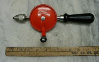 Vintage Stanley Bmi Egg Beater Drill,  10 - 1/2 ",  Made In England,