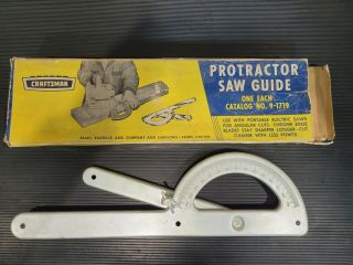 Vintage Craftsman No.  9 - 1719 Protractor Saw Guide For Circular Saw Skillsaw