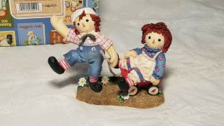 " Bumpy Roads Are Easier When We Are Happy Inside " Raggedy Ann & Andy Figurine
