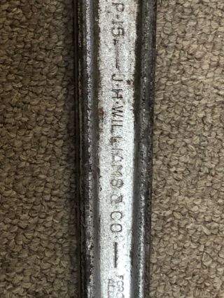 Vintage J.  H.  Williams Superjustable 15 " Adjustable Crescent Wrench Tool Usa