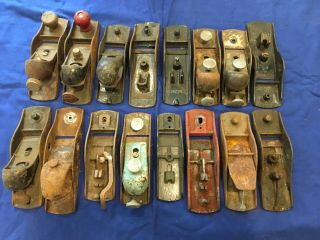 Vintage Wood Planes For Restore Or Parts - - Stanley? & Misc Usa