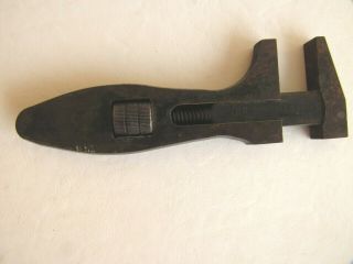 Vintage British Made Adjustable Monkey Wrench,  6 1/8 " Long