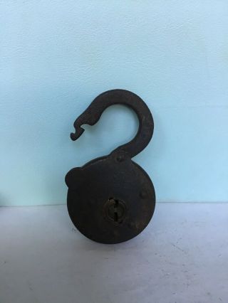 Vintage/antique Fraim Six Lever Pad Lock No Key