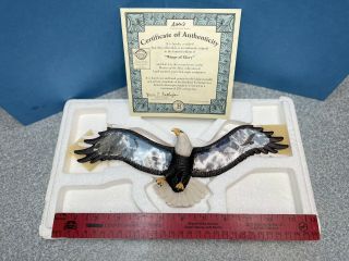 Masters Of The Skies “wings Of Glory” Porcelain Eagle Sculpture