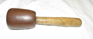 Vintage Wooden Mallet Old Woodworking Tool Old Tool Carving Mallet