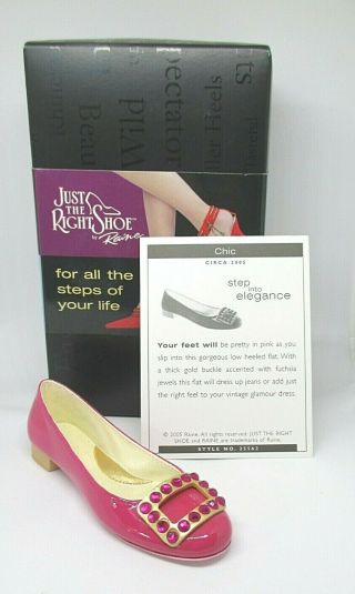 Just The Right Shoe Chic 2005 By Raine Willitts Designs W/box