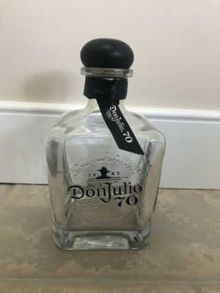 Don Julio 70 Tequila Limited Edition Empty Bottle Made In Mexico Anniversary