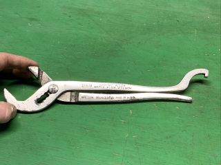 Rare Unusual ￼walden Worcester No 369 Chrome Alloy Water Pump Wrench Made In Usa