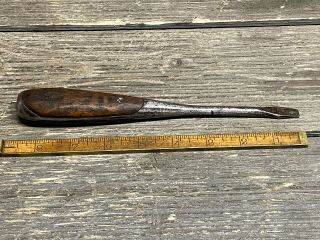 Vintage Hd Smith Perfect Handle Style No.  4 Tobrin Screwdriver Awesome Patina