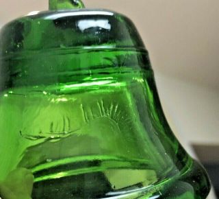 Vintage Insuator Glass Lime GREEN BELL 3