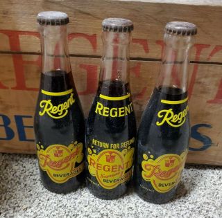 3 Vintage Regent Supreme Beverages Acl Soda Pop Bottle Pittsburgh,  Pa