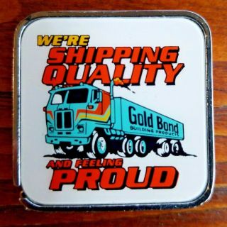 Vintage Barlow Advertising 6 Foot Tape Measure Gold Bond Building Products