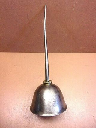 Vintage Gem Mfg.  Co.  Pittsburgh Thumb Pump Steel Oil Can Oiler 11 1/2 " Tall