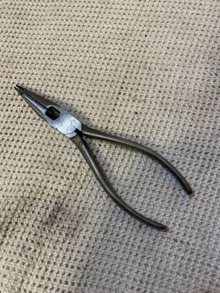 Estate Vintage Snap On No 196 Needle Nose Pliers Tool