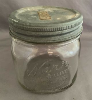 Vintage Kerr " Self Sealing " Wide Mouth Mason Pint Canning Jar