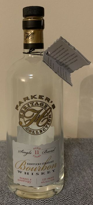 Parkers Heritage 11 Year Single Barrel Kentucky Straight Bourbon Empty Bottle