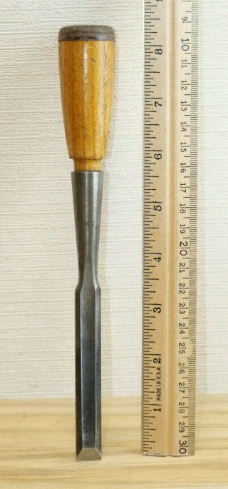 Old Woodworking Tools Vintage Buck Brothers 1/2 " Bevel Edge Socket Chisel