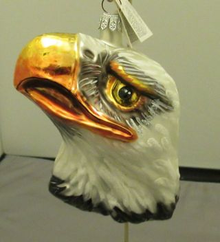 Slavic Treasures Ornament Bald Eagle Head – Height 4.  5” – No Box