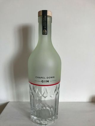 Chapel Down 70 Cl Empty Bacchus Gin Bottle Display Upcycling