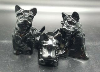 Vtg Goebel Schnauzer Dogs Porcelain Figurine W.  Germany