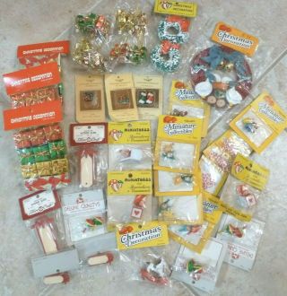 Approx.  30 Packs Of Dollhouse Miniature Christmas Decorations