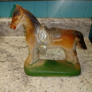 Antique Vintage Chalkware Chalk Ware Horse Figurine Carnival Prize Wall Hanging