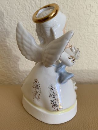 Vintage Napco Angel Figurine January angel Japan 4 1/2” 3
