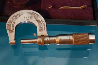 Antique Brown and Sharpe Micrometer No.  13 With Box And Wrench 2