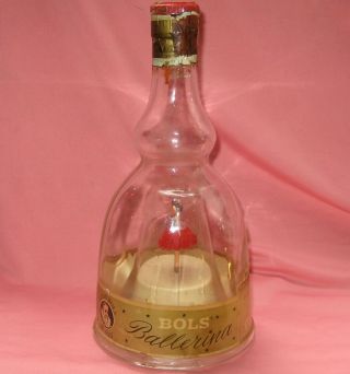 Vintage Bols Ballerina Liquor Bottle Had Gold Flakes In It Worn Empty