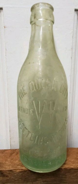 Old W.  H.  The Queen City Bottling Co.  Soda/ Beer Bottle " This Bottle Never "