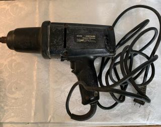 Vintage Craftsman 1/2 " Drive Reversible Electric Impact Wrench Model 315.  183010
