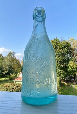 Maris Ruoff Frankford Road Philadelphia weiss beer squat blob bottle 1860s blown 3