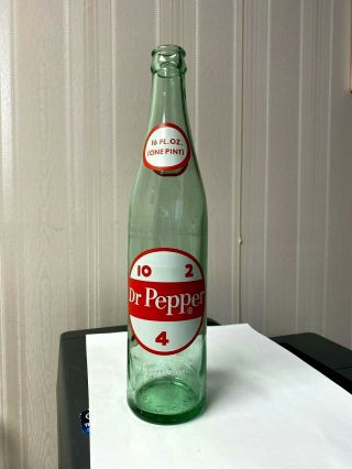 Vintage Soda Pop Bottle - Dr Pepper 10 2 4 - 16 Oz