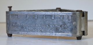 Vintage Morse Twist Drill & Mach Co.  Drill Bit Holder Stand,  Index Numbers
